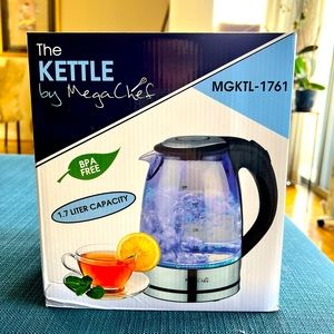 Brand New. The Kettle by MegaChef. 1.7 Liters. BPA Free. Electric Tea Kettle.